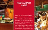 Postkarten-A6 Vorlage - Layout zur Auswahl für Gastronomie und Hotel 25