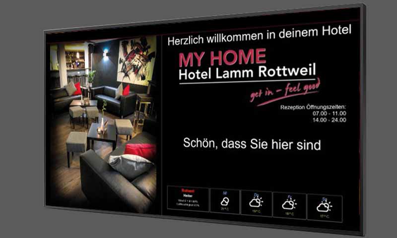 Digital-Signage-Digitale-Beschilderung-Bildschirme-Hotel-Resort-Pension-DNZ-Networks