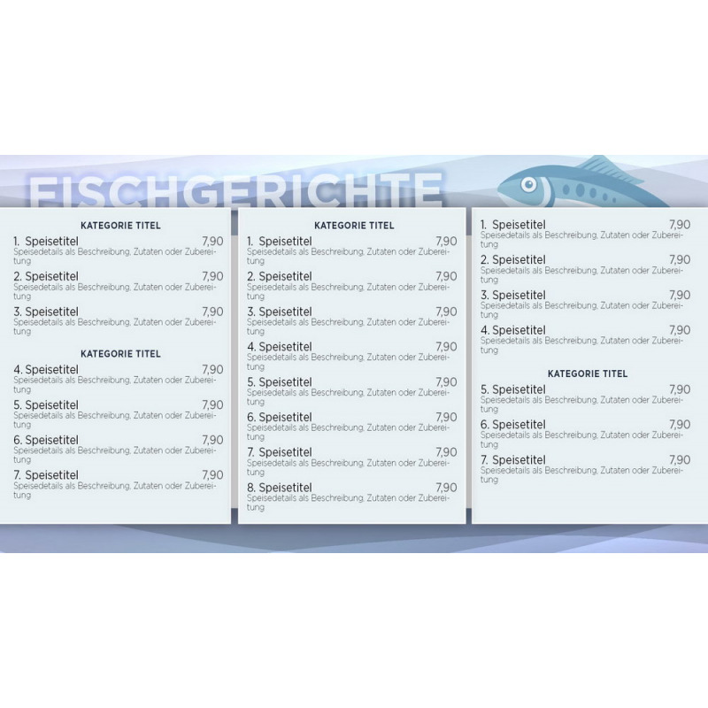 Digitale Menuboard Gastro Preisliste Fischrestaurant Bildschirm Karte Display - DNZ Networks