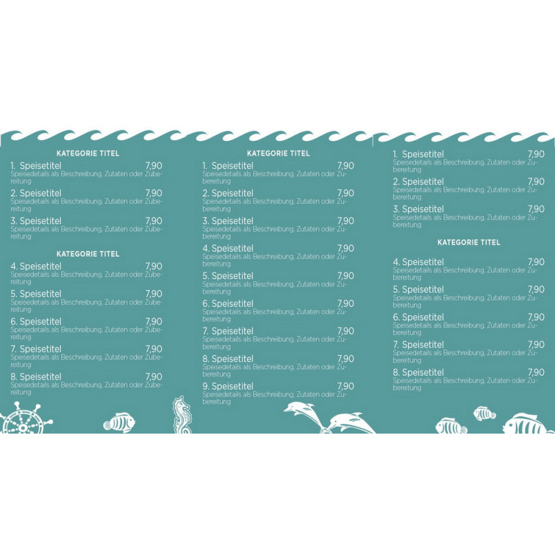 Digitale Menuboard Gastro 9 Preisliste Fischgerichte Bildschirm Karte Display - DNZ Networks