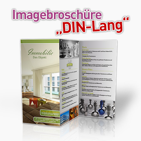 Imagebroschüre DIN-Lang für Immobilienmakler