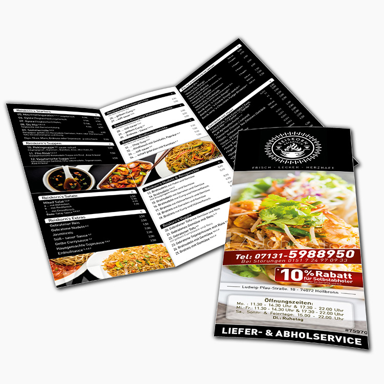 Reiskorn-Asia-Speise-Flyer-Lieferservice-Menukarte-Thai-6seitig-Faltblatt-DNZ-Networks-1