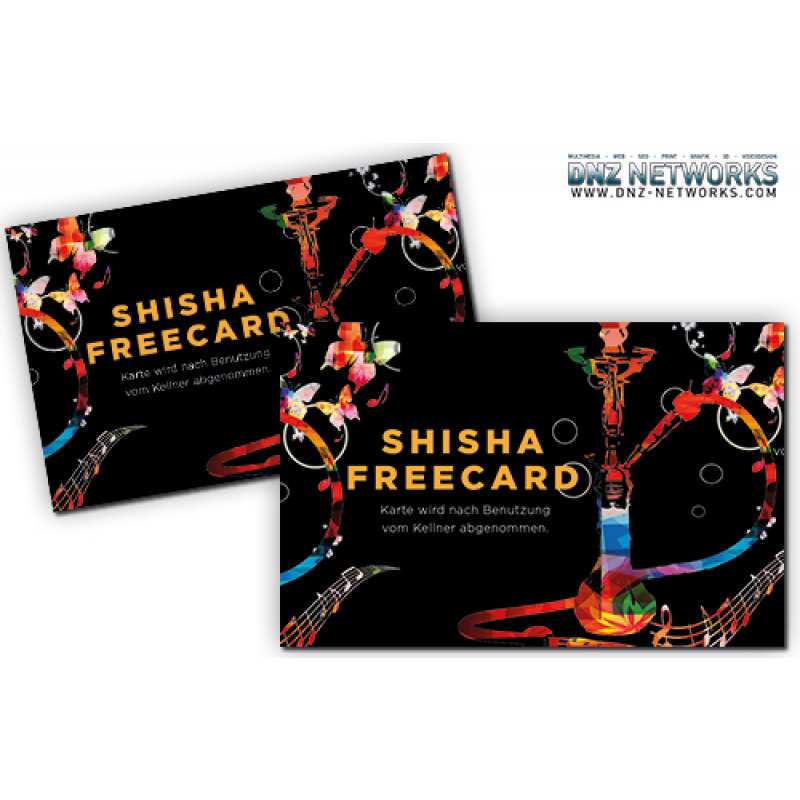 Visitenkarte-Shisha-Freecard-Rabatt-Gastronomie-Restaurant-DNZ-Networks