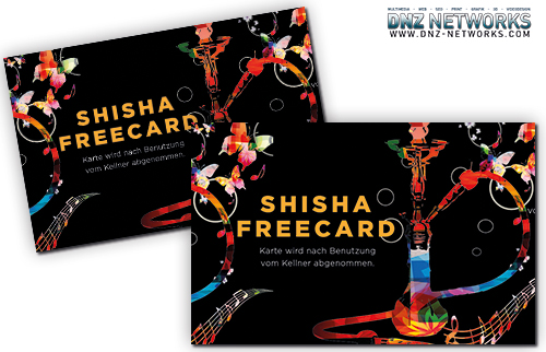 Visitenkarte-Shisha-Freecard-Rabatt-Gastronomie-Restaurant-DNZ-Networks