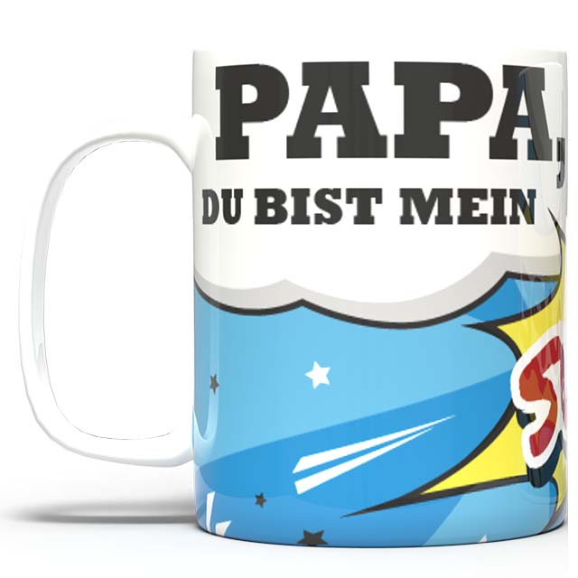 Bedruckte-Tasse-Becher-Vatertag-Vater-Comic-Style-Bedrucken-Werbeartikel-DNZ-Networks1
