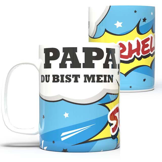 Bedruckte-Tasse-Becher-Vatertag-Vater-Comic-Style-Bedrucken-Werbeartikel-DNZ-Networks2