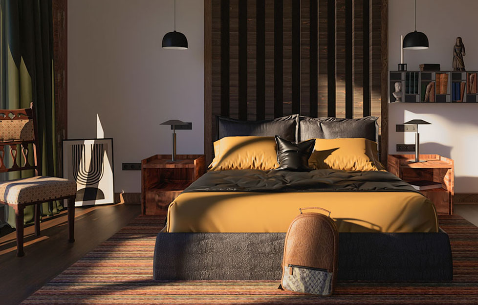 3D-Architektur-Schlafzimmer-Interior-Innenarchitektur-Modellierung-Texturierung-DNZ-Networks