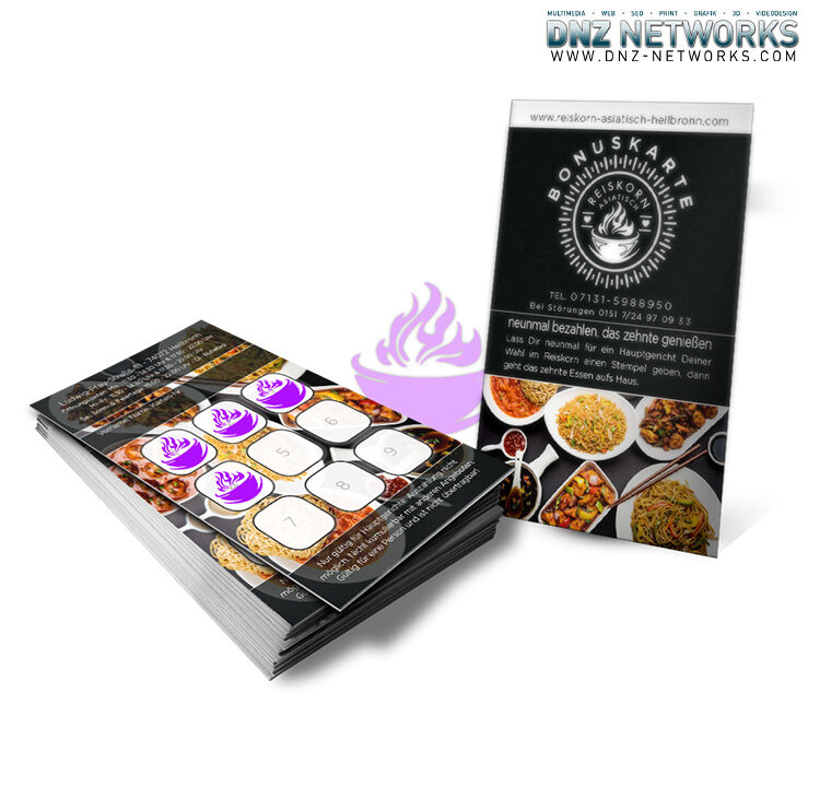 Bonuskarte-Reiskorn-Asiatisch-Heilbronn-Thai-Stempelkarte-Lieferservice-gestalten-druck-Print-Referenz