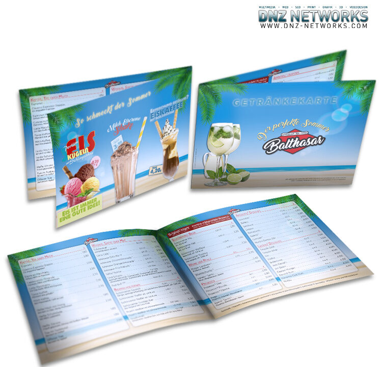 Cafe-Cocktailbar-Balthasar-Traunstein-4-seitige-Speisekarte-DIN-A5-Quer-Sommerkarte-DNZ-Networks