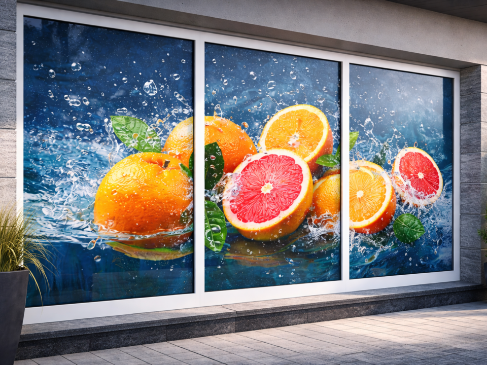 Schaufenster Folierung