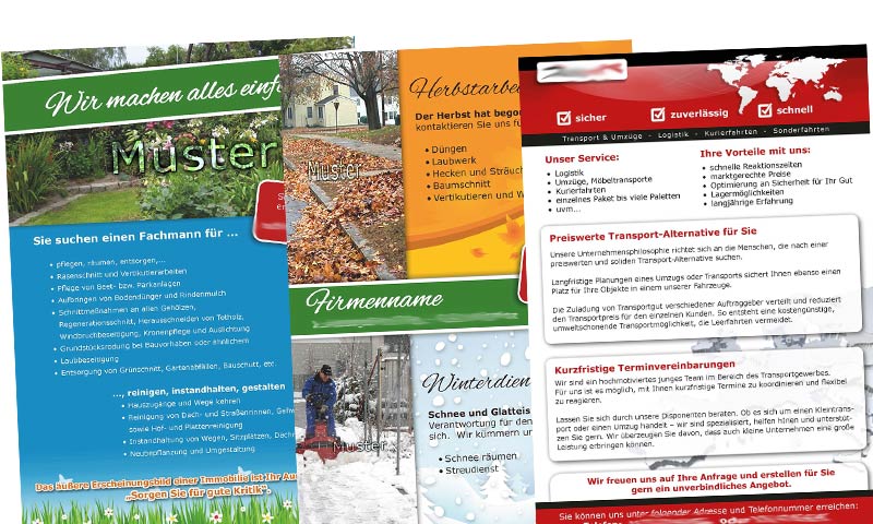 Grafik-Print-Handwerk-Flyer-Branche-Handwerker-Werkstatt-Visitenkarten-erstellen-lassen-Baubranche-DNZ-Netowrks