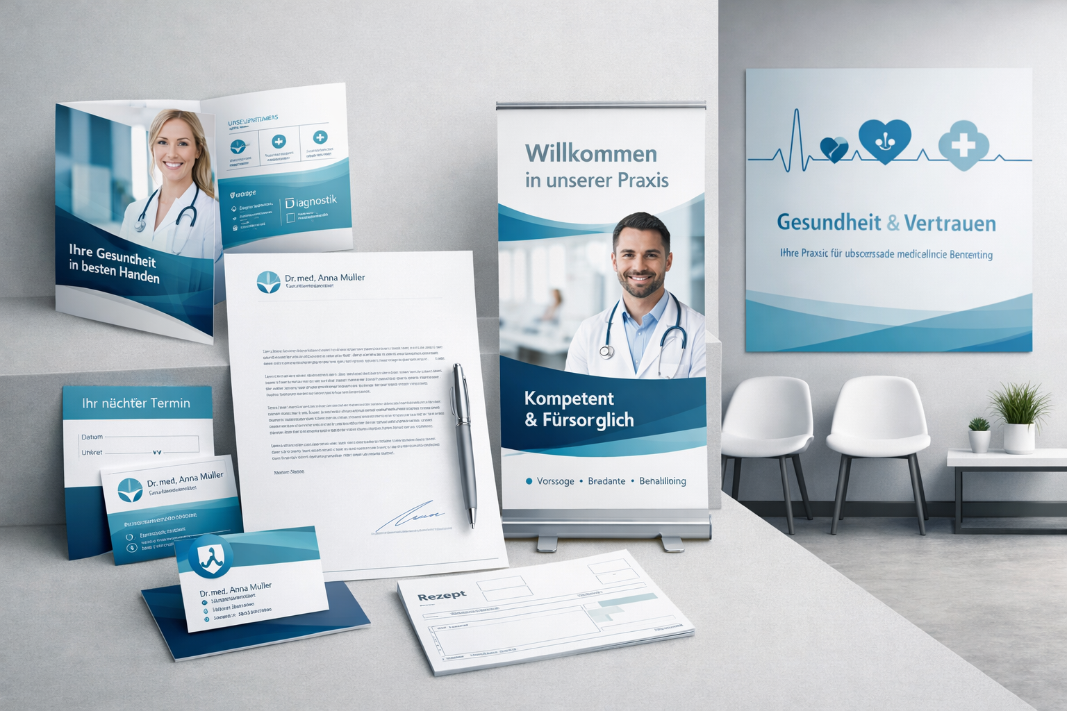 moderne und ansprechende Print und Grafikprodukte für Ärzte Gesundheitswesen