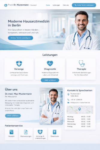 Arztpraxis Webseite erstellen