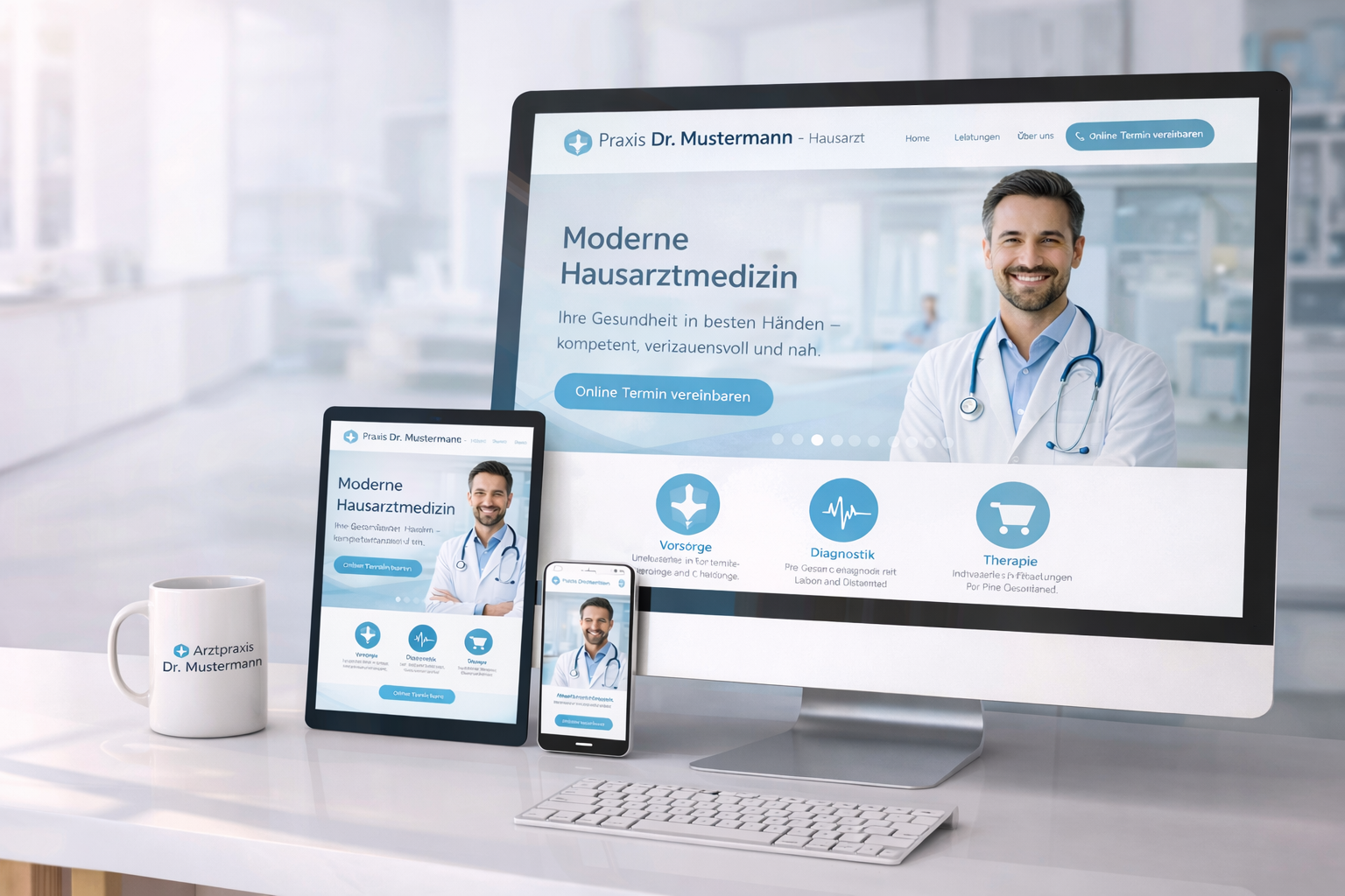Webseite Arztpraxis